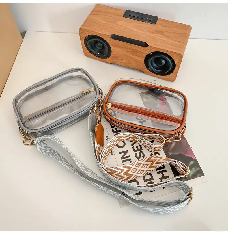 Pink Transparent Crossbody Bag for Women — feature 31