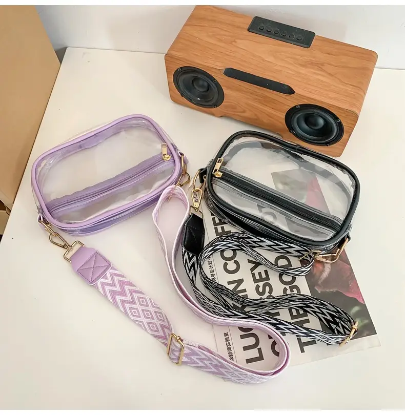 Pink Transparent Crossbody Bag for Women — feature 32