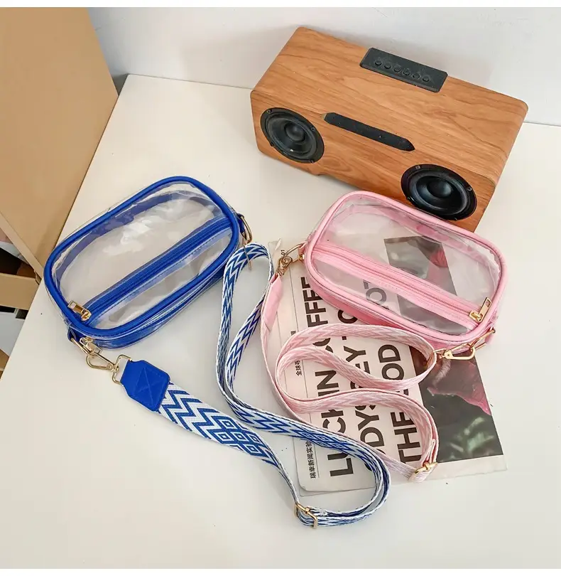 Pink Transparent Crossbody Bag for Women — feature 33
