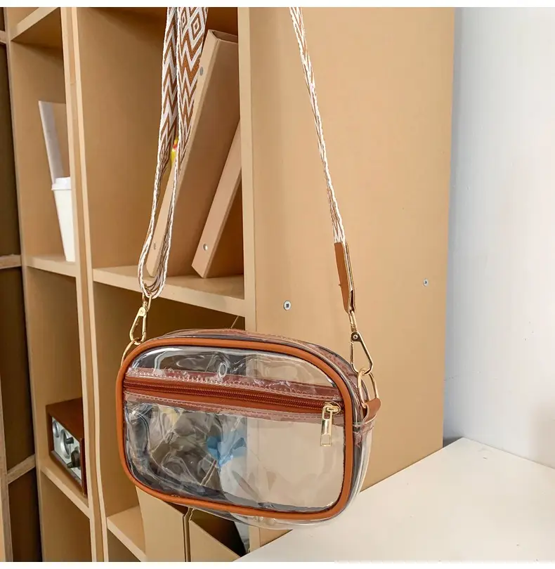 Pink Transparent Crossbody Bag for Women — feature 34