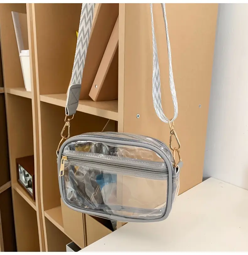 Pink Transparent Crossbody Bag for Women — feature 36