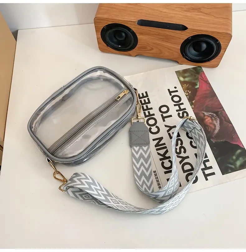 Pink Transparent Crossbody Bag for Women — feature 37