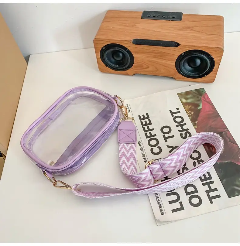 Pink Transparent Crossbody Bag for Women — feature 39