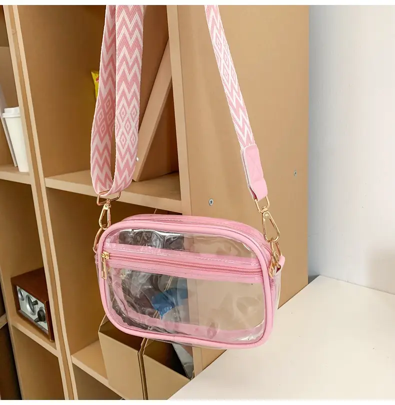 Pink Transparent Crossbody Bag for Women — feature 40