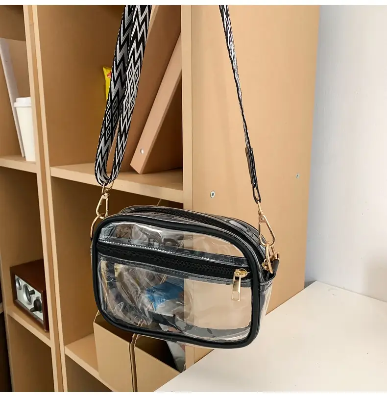 Pink Transparent Crossbody Bag for Women — feature 44