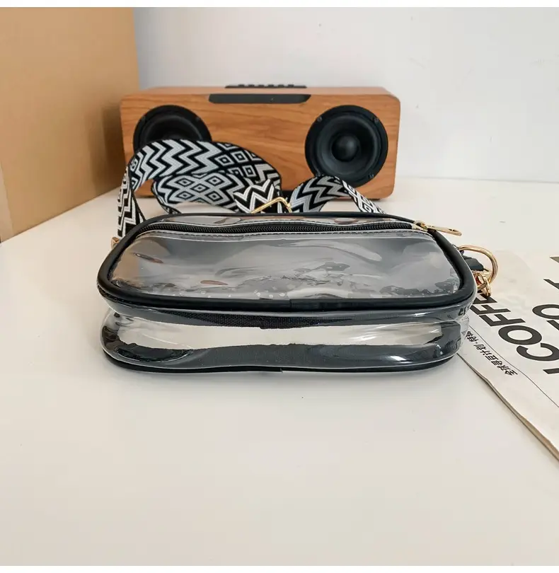 Pink Transparent Crossbody Bag for Women — feature 48