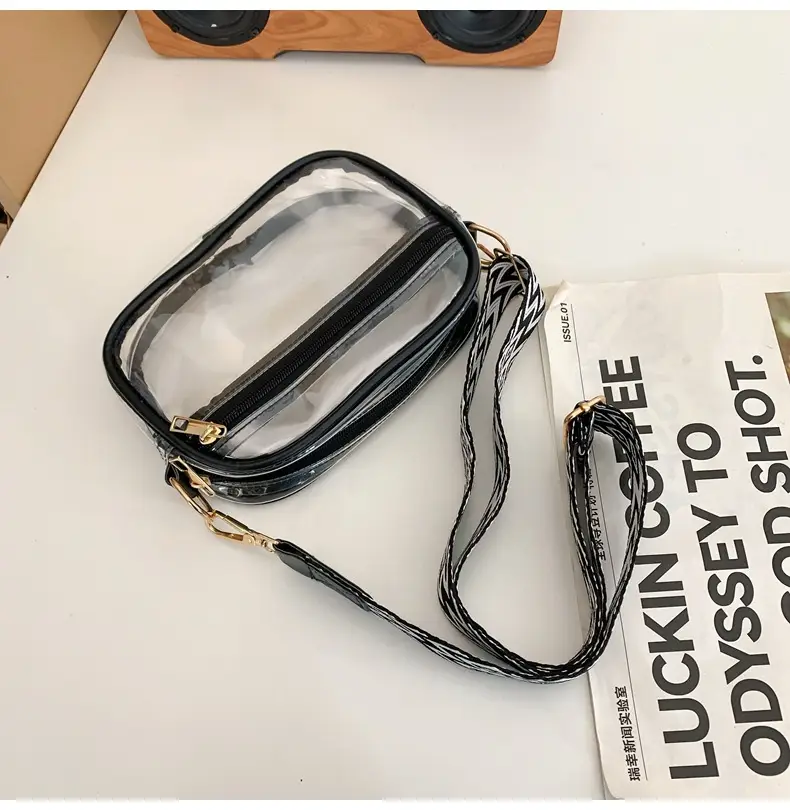 Pink Transparent Crossbody Bag for Women — feature 49