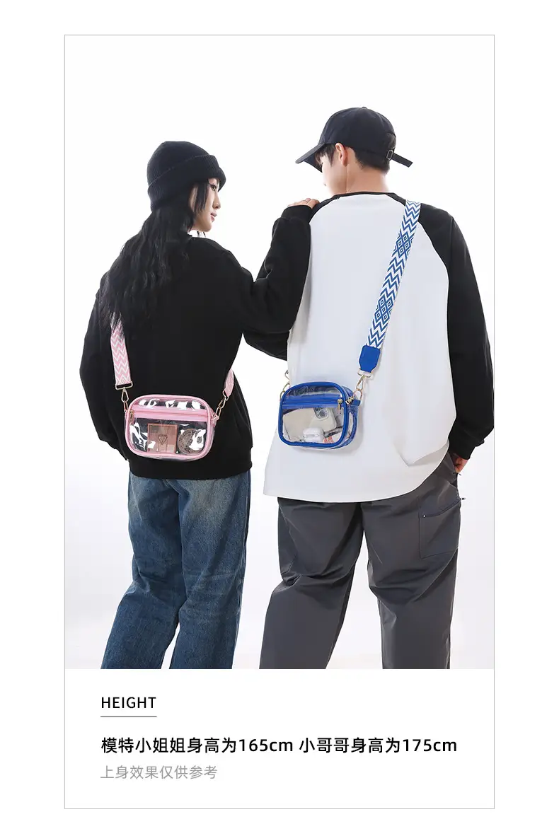 Pink Transparent Crossbody Bag for Women — feature 7