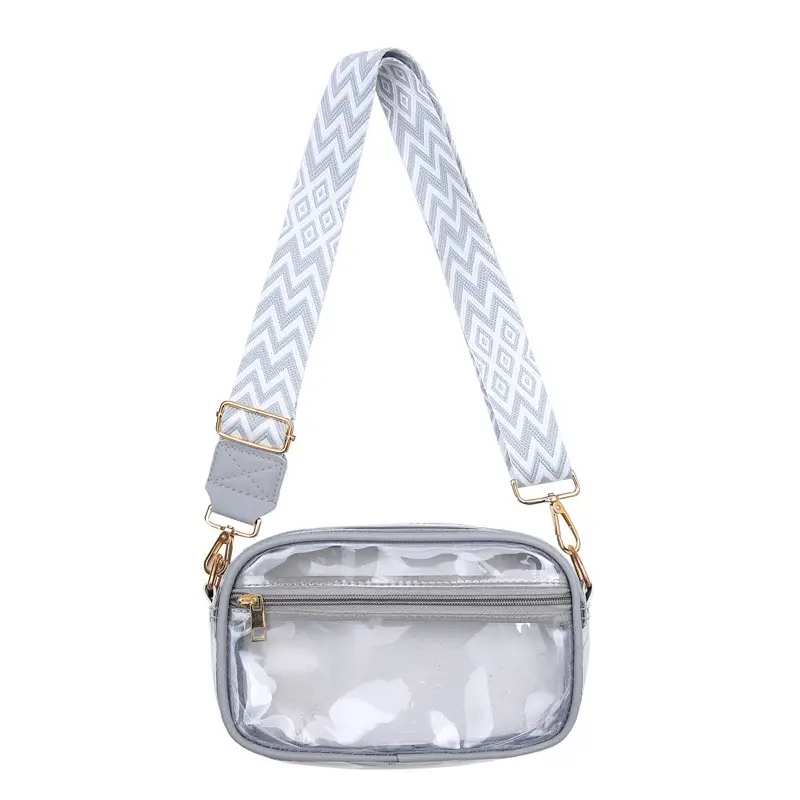 Pink Transparent Crossbody Bag for Women