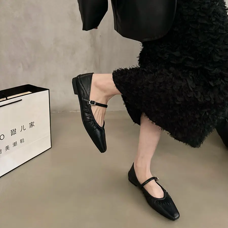 Women Flat Bottom French Spring Niche Shoes 2024 - Image 6