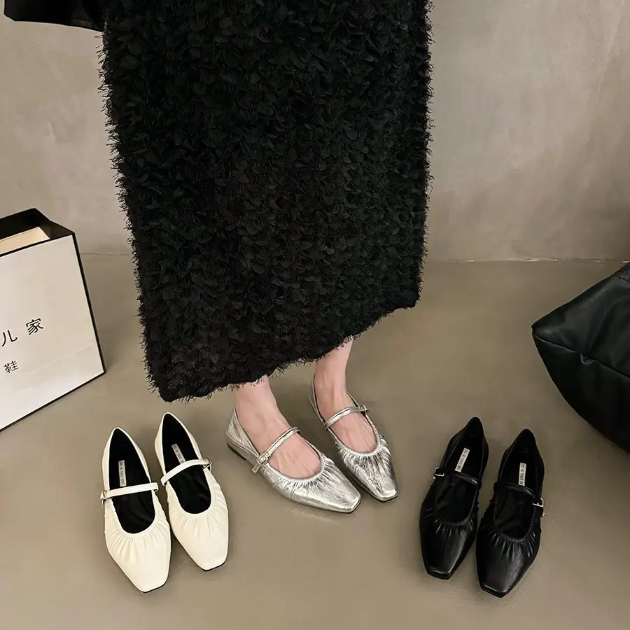 Women Flat Bottom French Spring Niche Shoes 2024 - Image 7