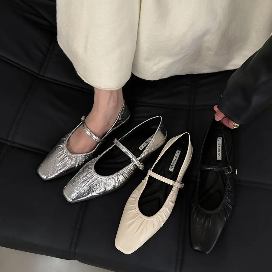 Women Flat Bottom French Spring Niche Shoes 2024 - Image 8