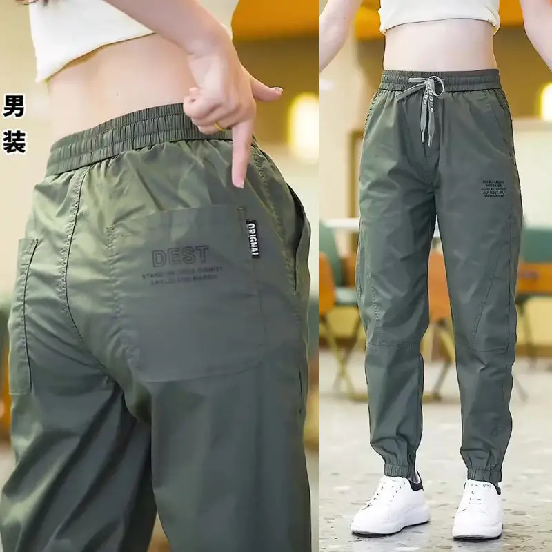 Men's Leg-toe Cargo Pants Brown Grey Casual Loose Fit — feature 10