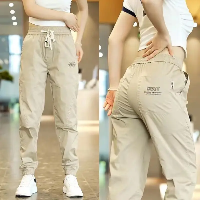 Men's Leg-toe Cargo Pants Brown Grey Casual Loose Fit — feature 8