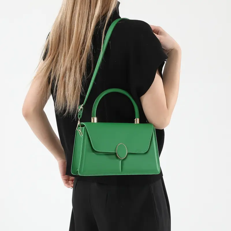 Green Square Shoulder Bag for Women 2024 - Image 9