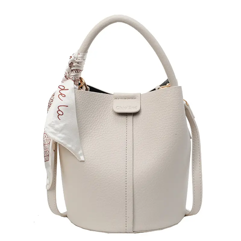 Women's Cream Textured Shoulder Crossbody Bag 2026 - Image 9