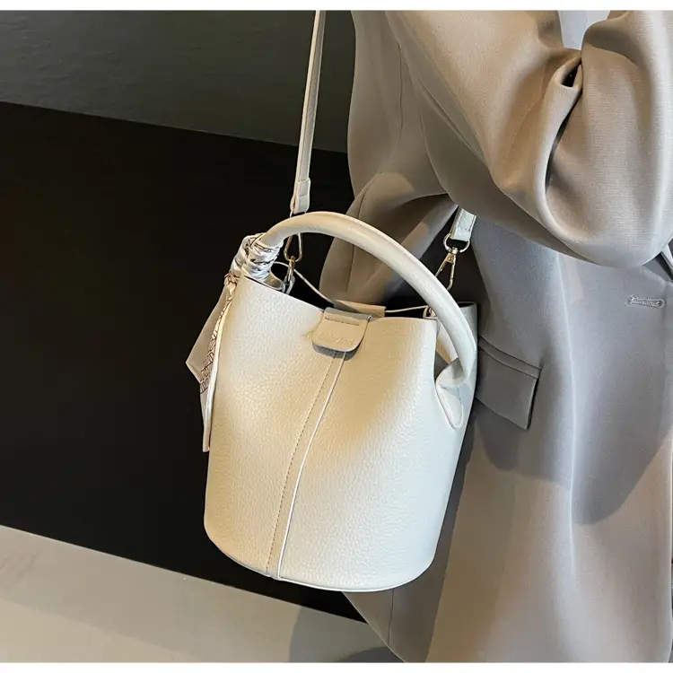 Women's Cream Textured Shoulder Crossbody Bag 2026 — feature 28