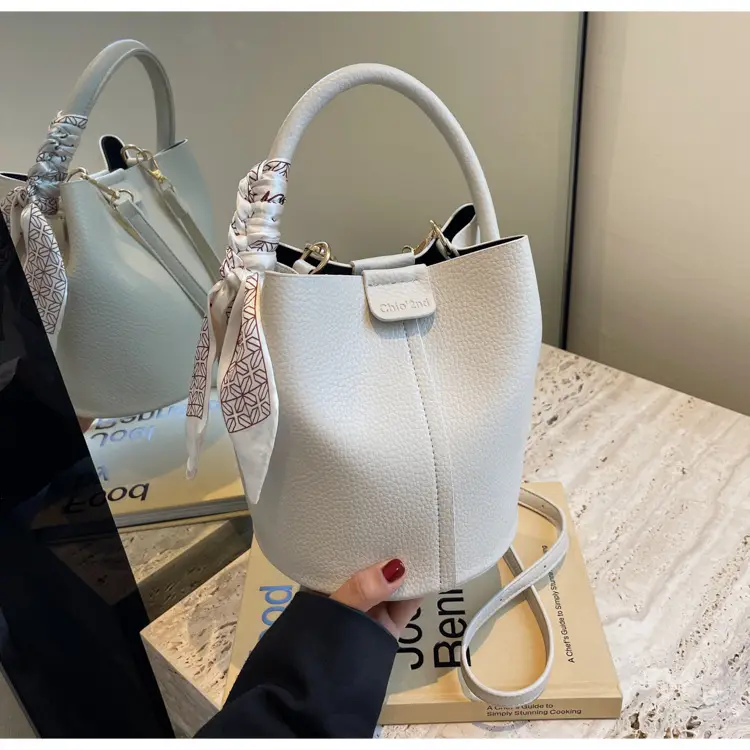 Women's Cream Textured Shoulder Crossbody Bag 2026 — feature 35