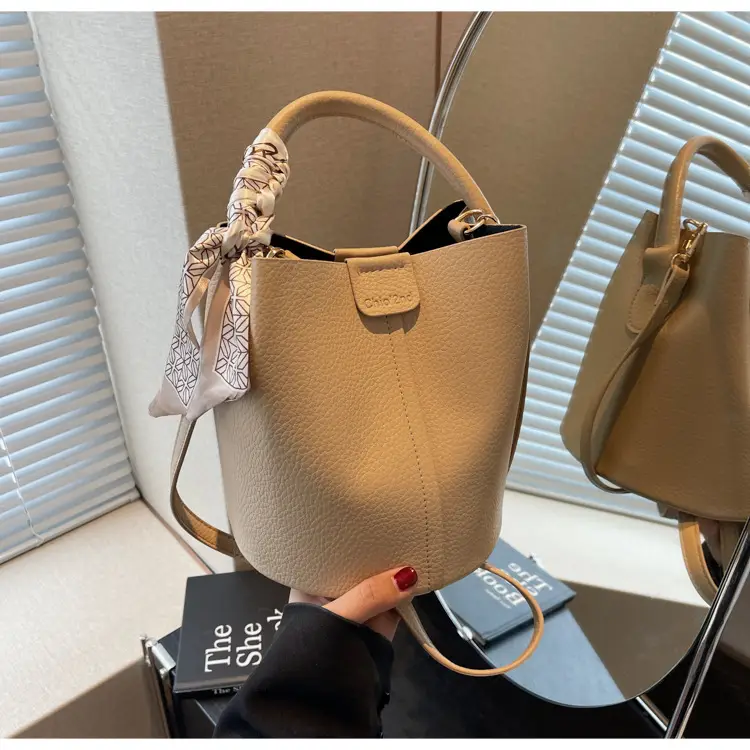 Women's Cream Textured Shoulder Crossbody Bag 2026 — feature 42