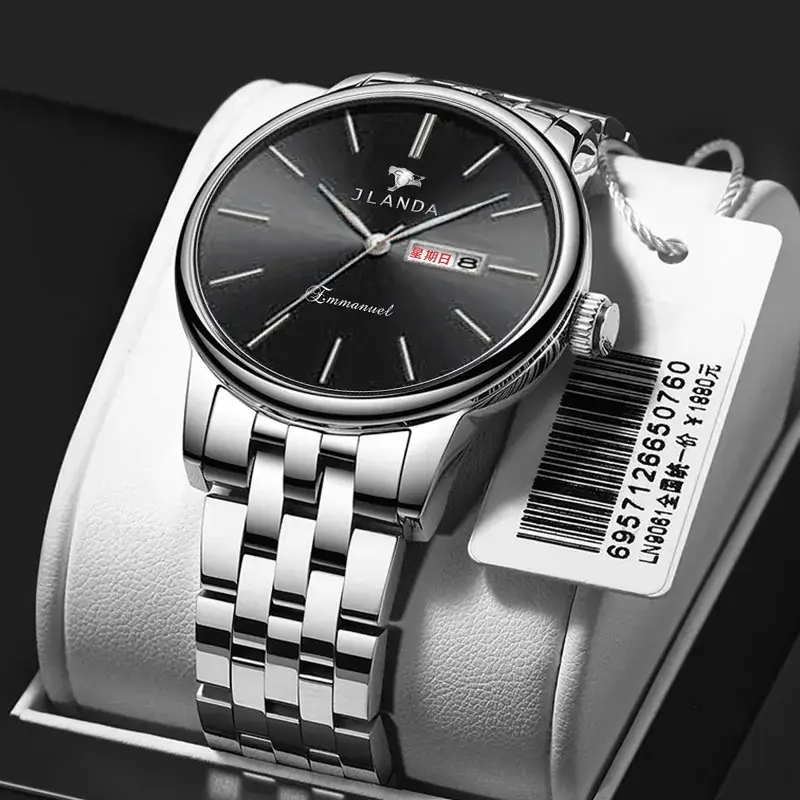 Gold Business Men's Quartz Watch with Live Display - Image 16