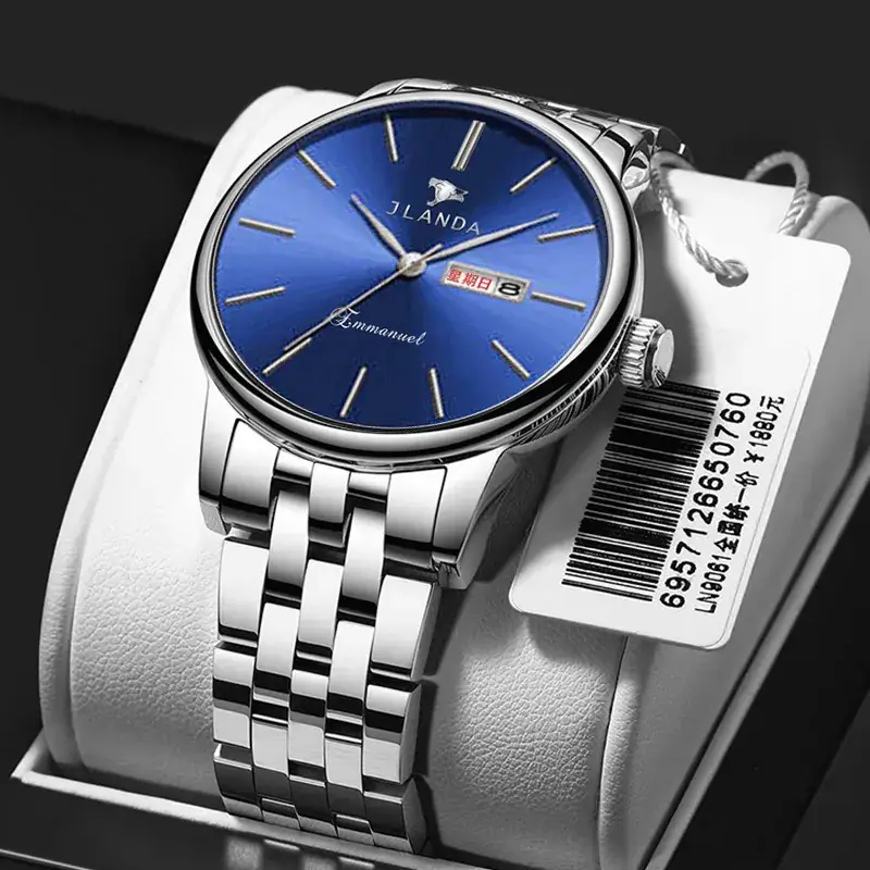 Gold Business Men's Quartz Watch with Live Display - Image 17