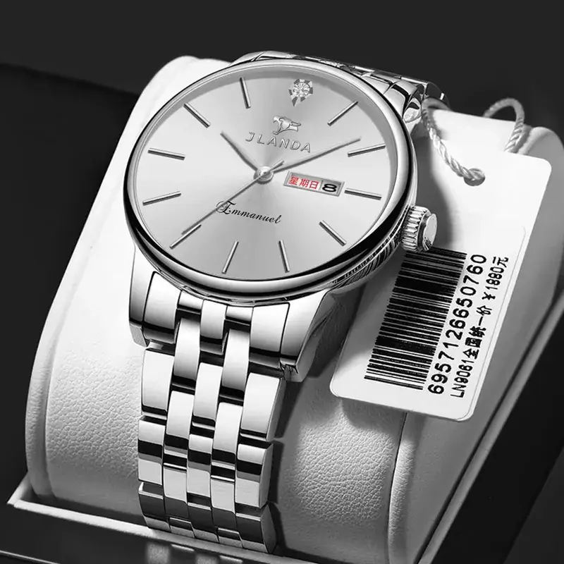Gold Business Men's Quartz Watch with Live Display - Image 18
