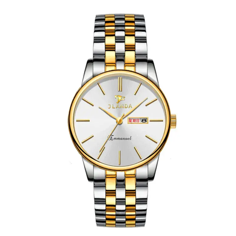Gold Business Men's Quartz Watch with Live Display - Image 13