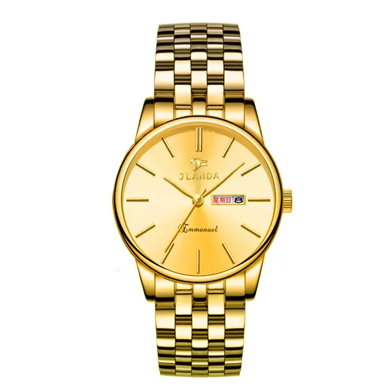 Gold Business Men's Quartz Watch with Live Display - Image 14