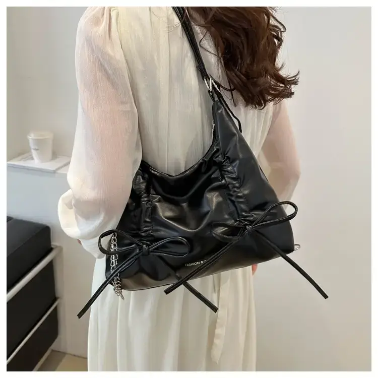 Silver Metallic Large Capacity Women's Tote Bag — feature 14