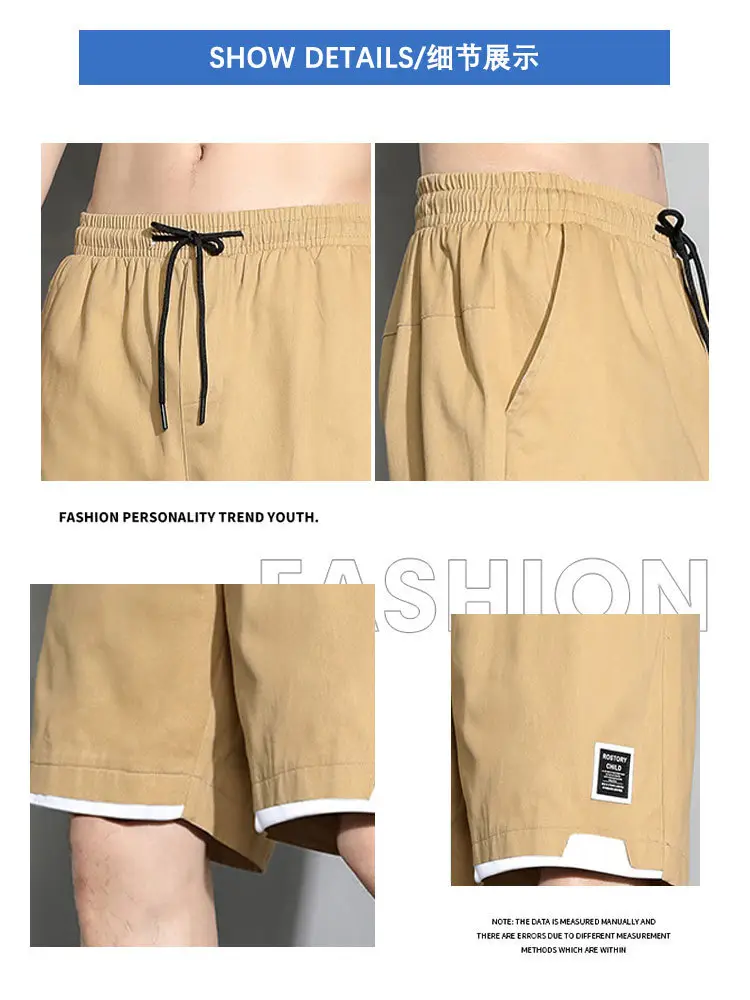 Camel Pure Cotton Summer Shorts Men Plus Large - Image 10