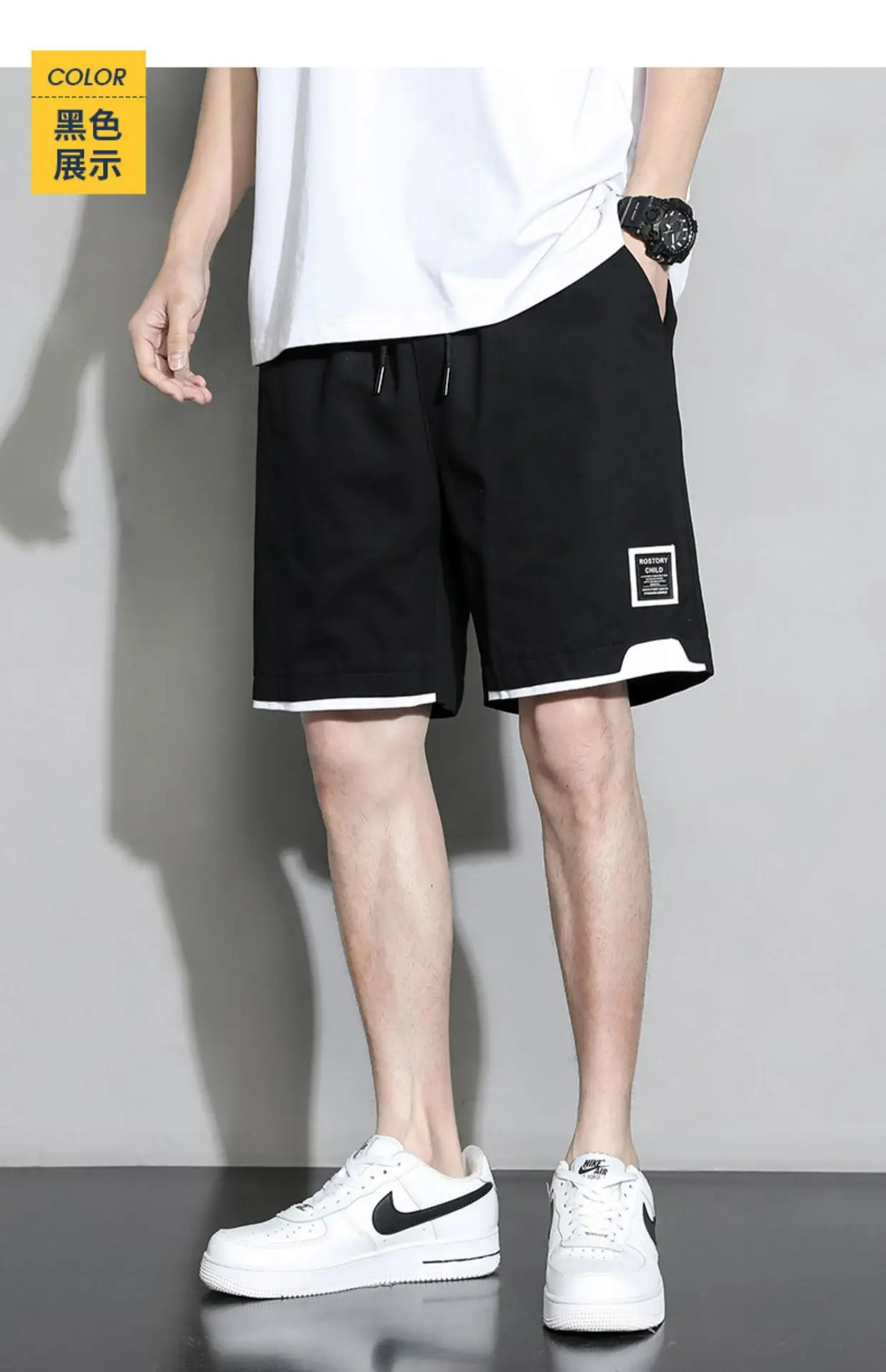 Camel Pure Cotton Summer Shorts Men Plus Large — feature 19