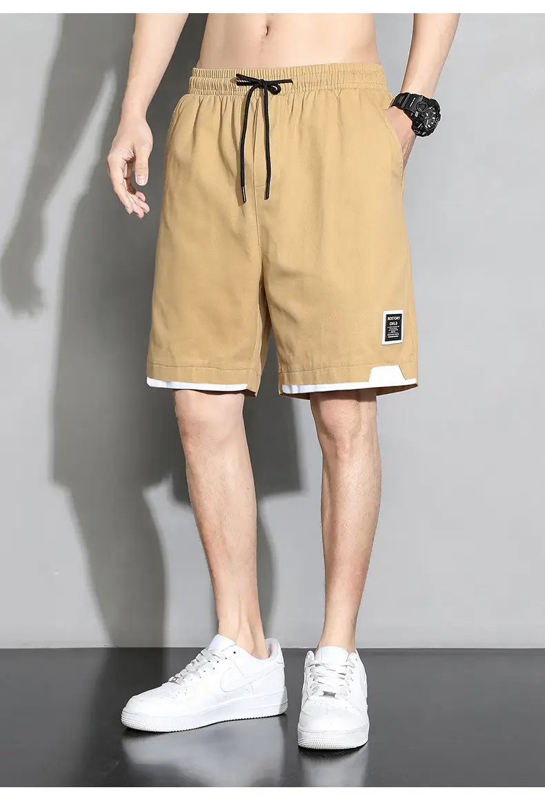 Camel Pure Cotton Summer Shorts Men Plus Large — feature 24