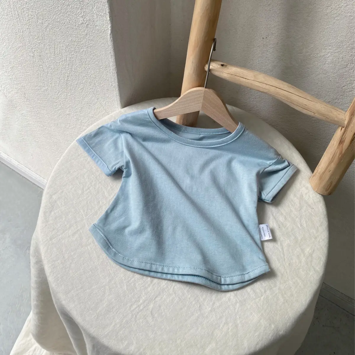 Baby Grey Short Sleeve T-Shirt for Girls Boys 0-3Y - Image 4