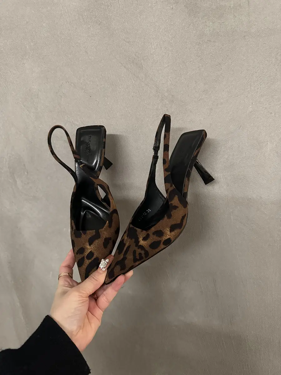 French Niche High-end Silver Toe Sandals Women's Shoes 2024 Spring and Summer Elegant Celebrity Style High Heeled Single-layer Shoes — feature 16