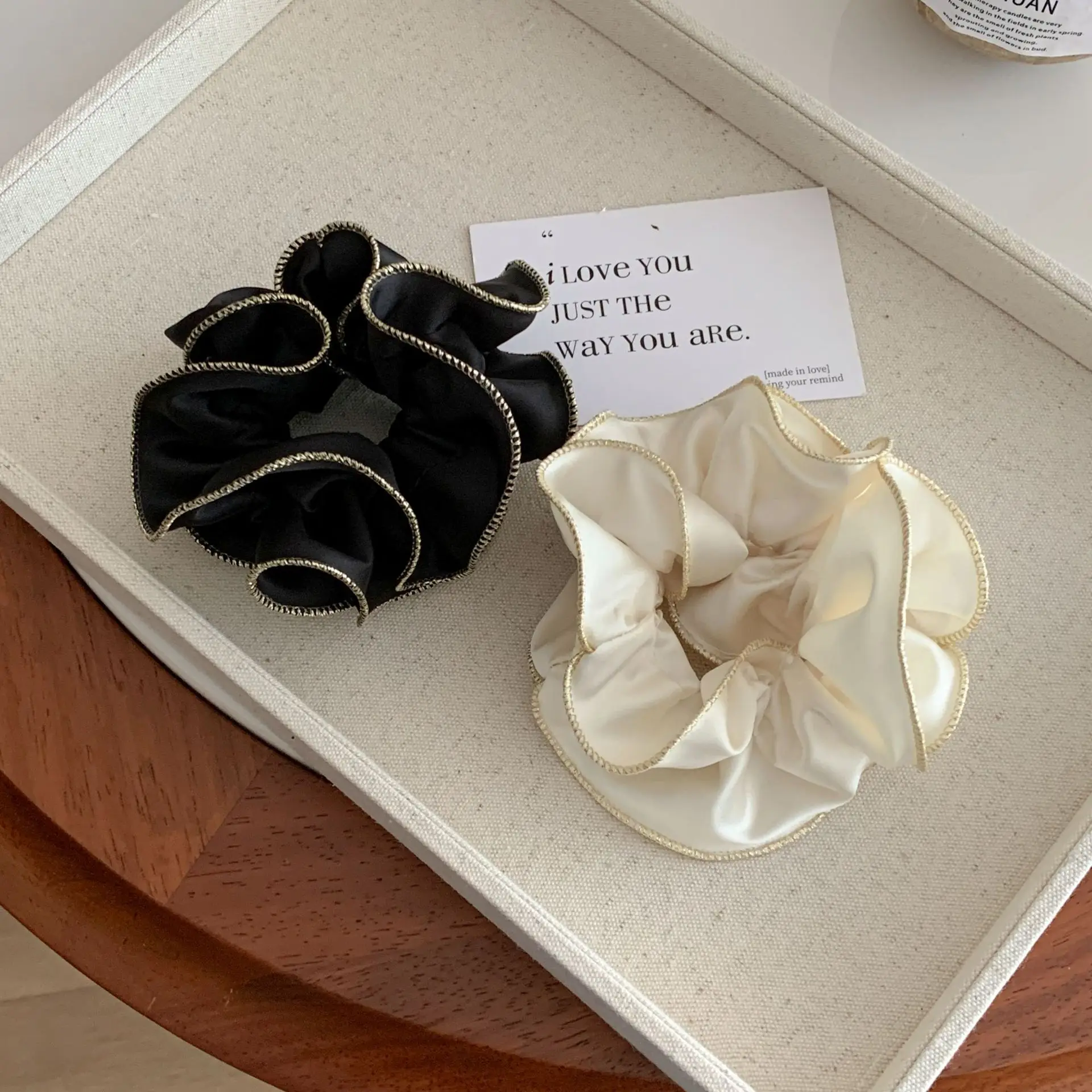 Elegant Satin Hair Ring for Women - Image 5