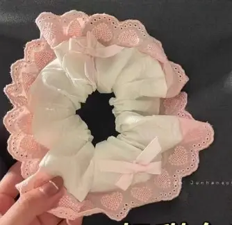Cute Floral Bow Hair Rings for Girls