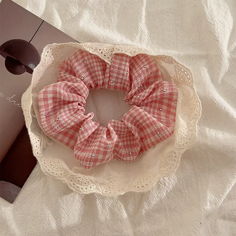 Cute Floral Bow Hair Rings for Girls