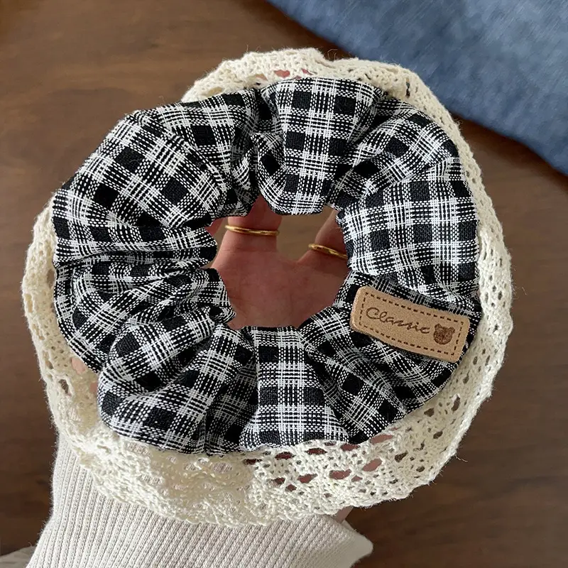 Cute Floral Bow Hair Rings for Girls