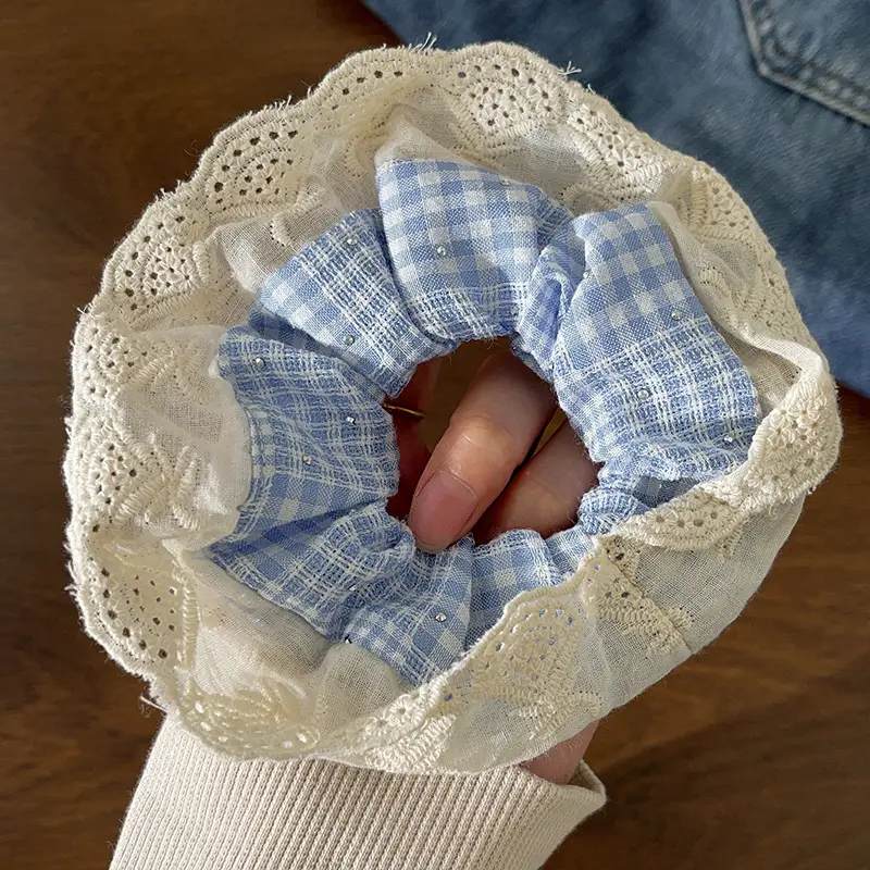 Cute Floral Bow Hair Rings for Girls