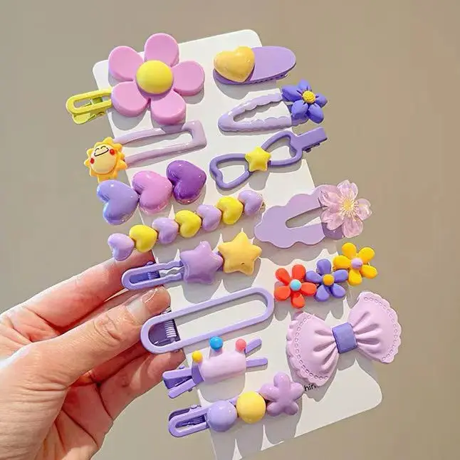 Children's Colorful Hair Pins Clip Set for Girls - Image 2