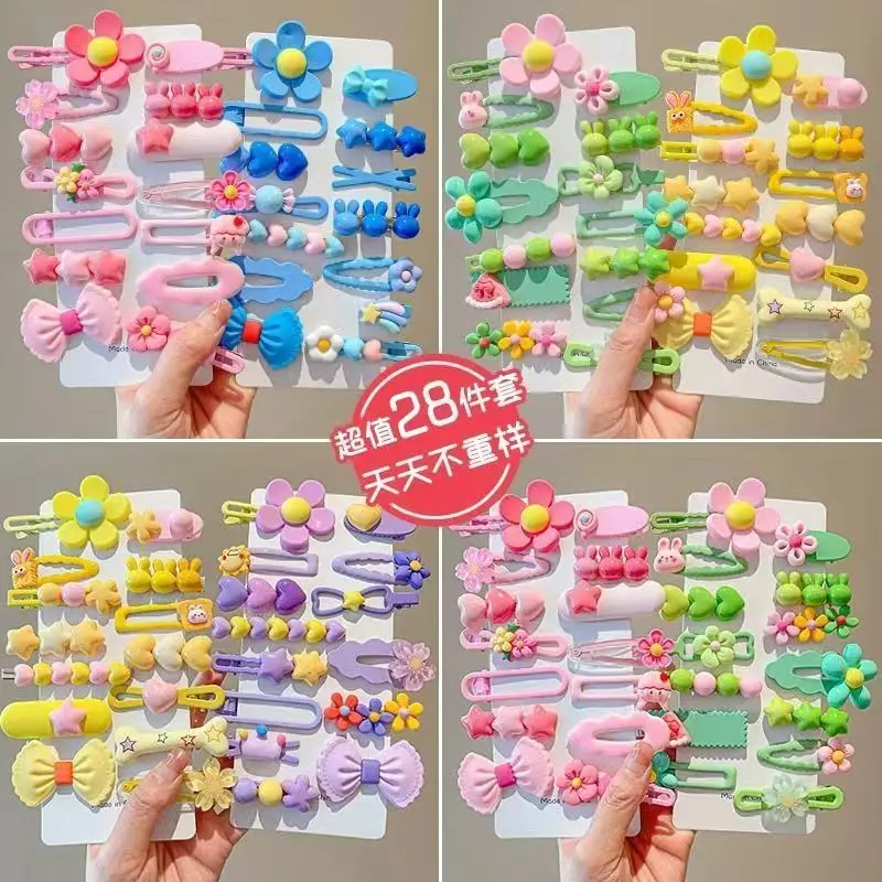 Children's Colorful Hair Pins Clip Set for Girls — feature 4