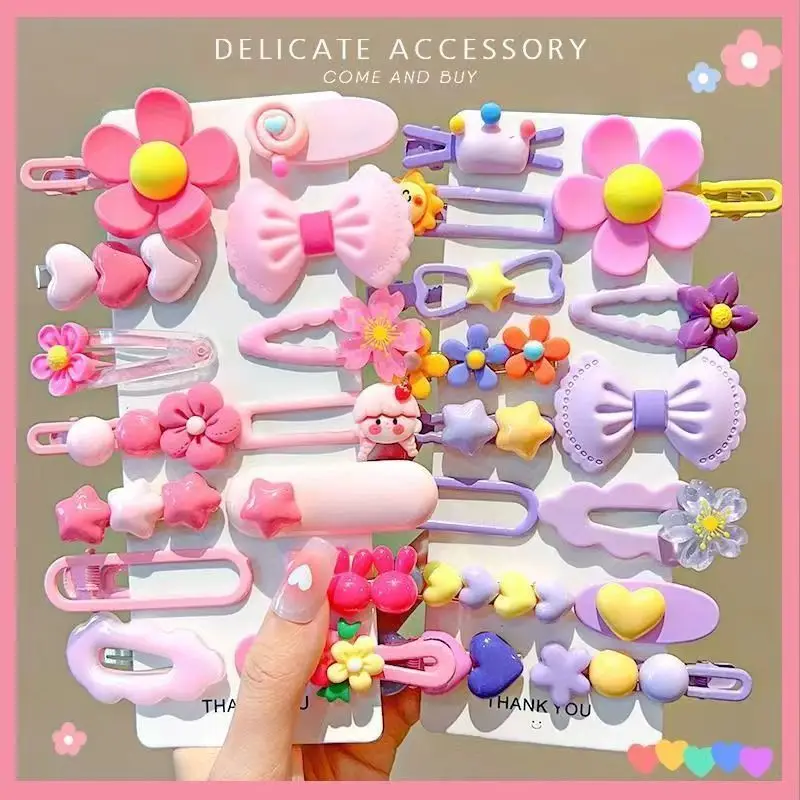 Children's Colorful Hair Pins Clip Set for Girls — feature 6