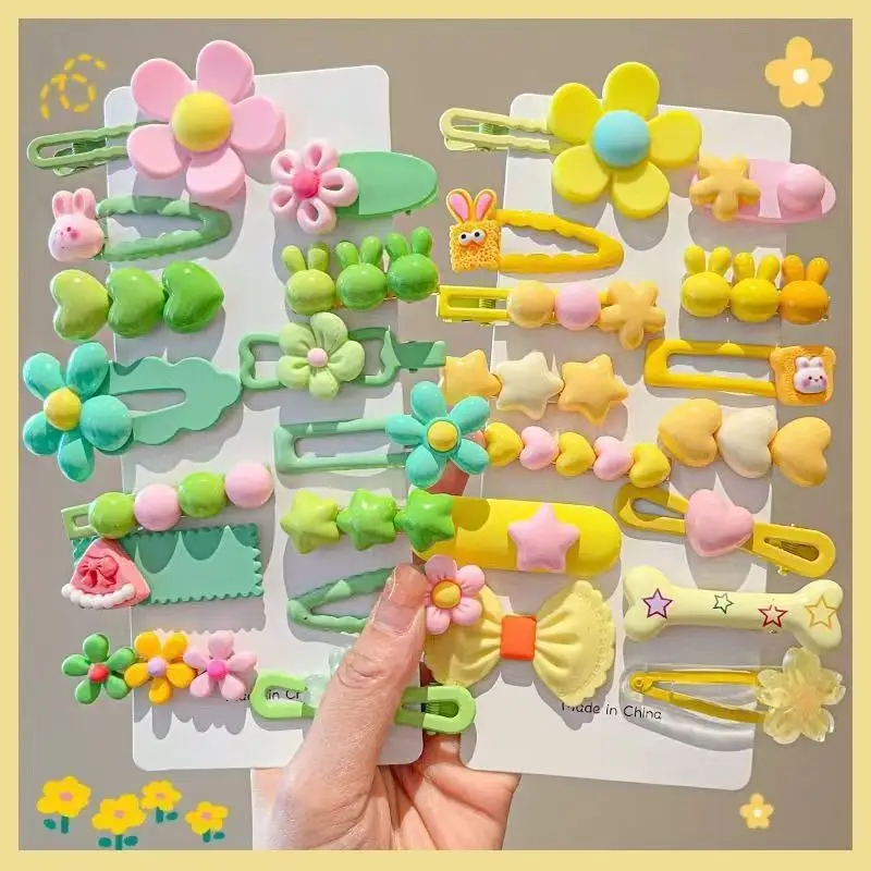 Children's Colorful Hair Pins Clip Set for Girls — feature 7