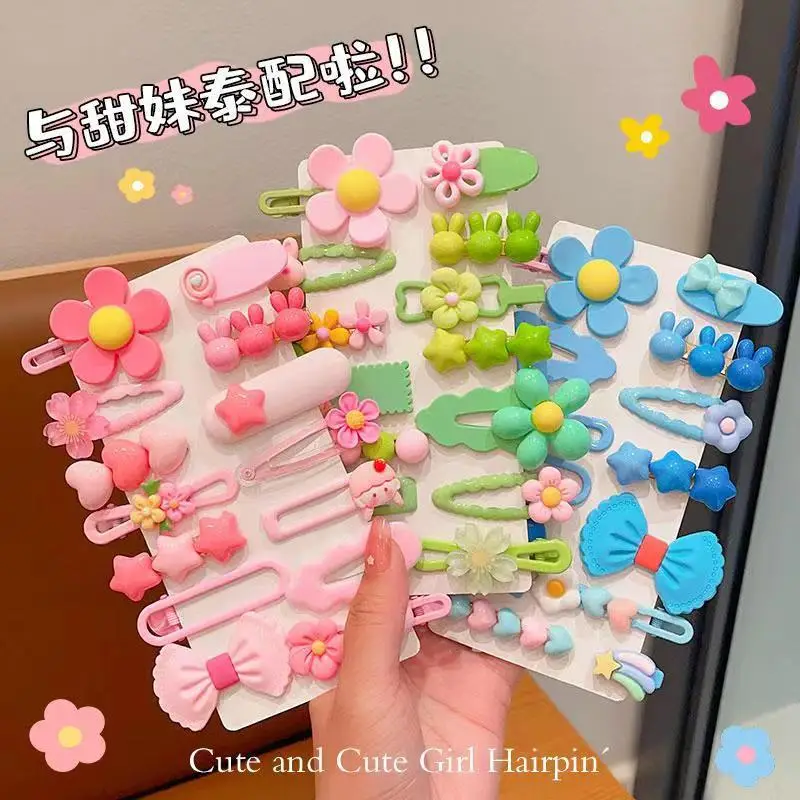 Children's Colorful Hair Pins Clip Set for Girls — feature 9