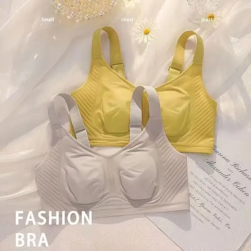 Women's Ultra-Thin Seamless Rabbit Ears Bra Large Size - Image 8