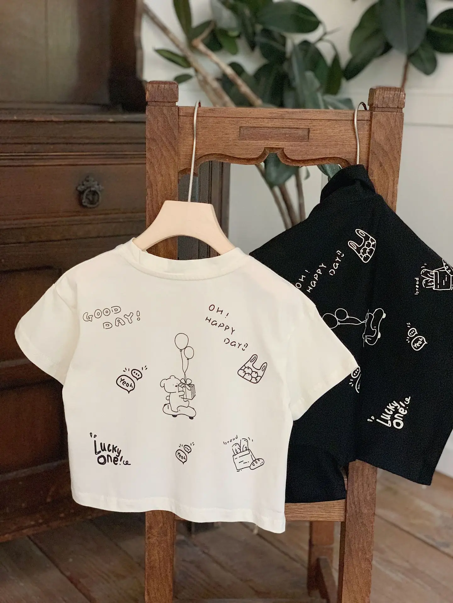 Kids Cartoon Korean T-Shirt Short Sleeve Loose Fit — feature 10