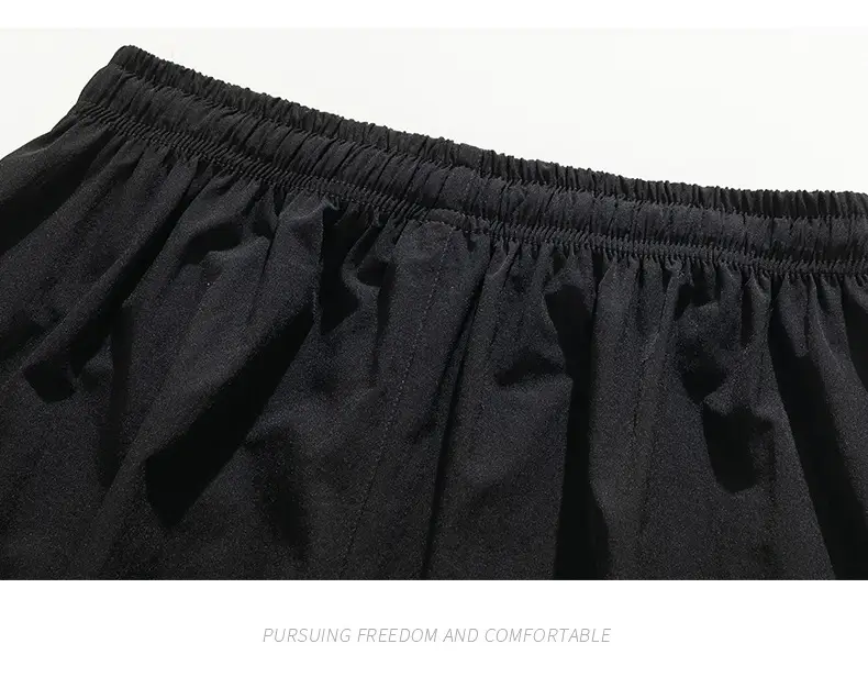 Men's Black Drape Pants with Wide Leg and Loose Fit — feature 26