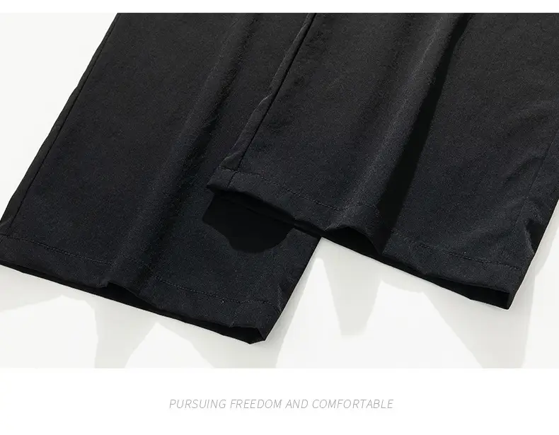 Men Wide Leg Grey Trousers Spring Autumn — feature 28