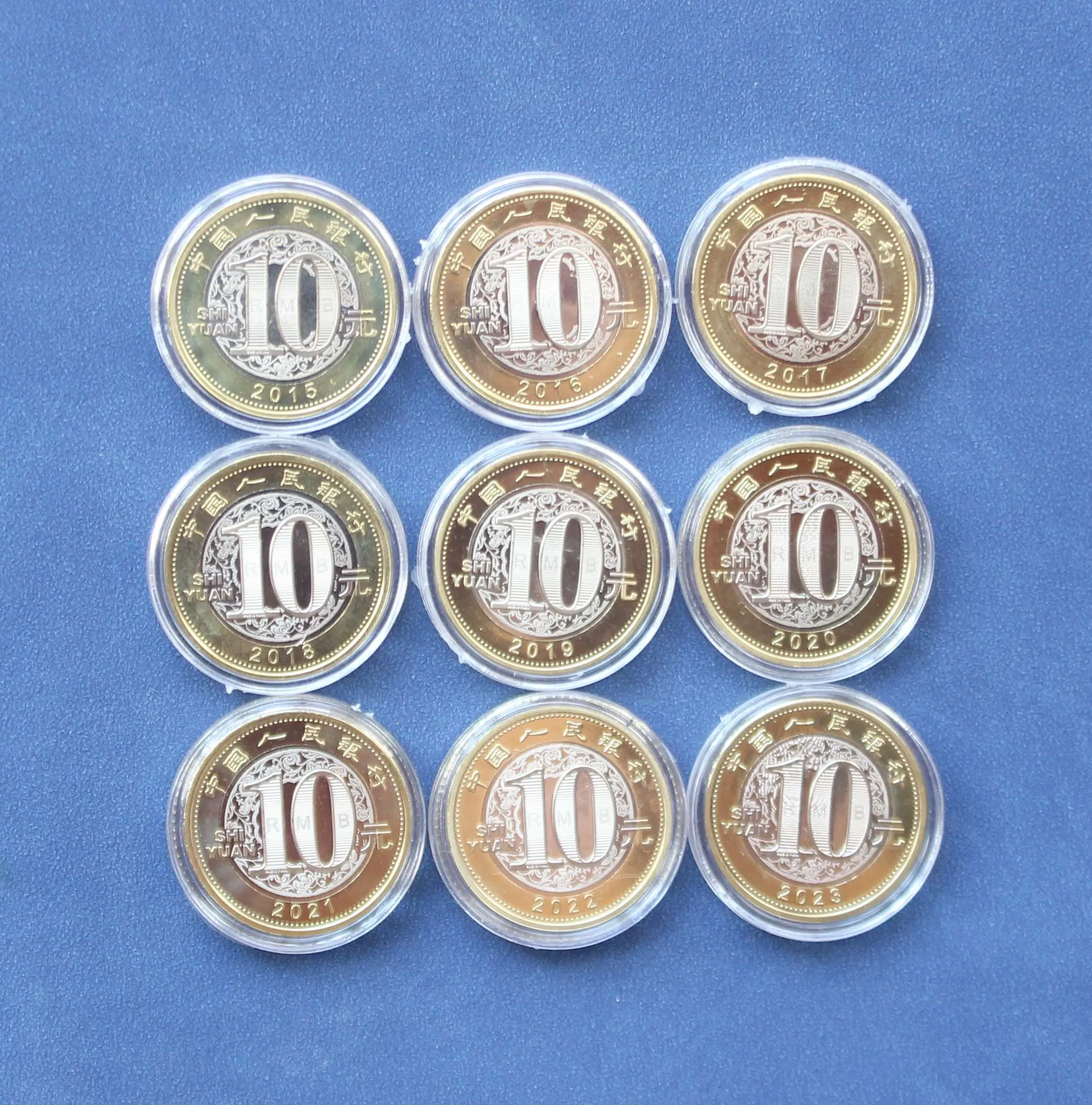 Two Rounds 12 Zodiac Coin Set Gold Silver 2024 - Image 3