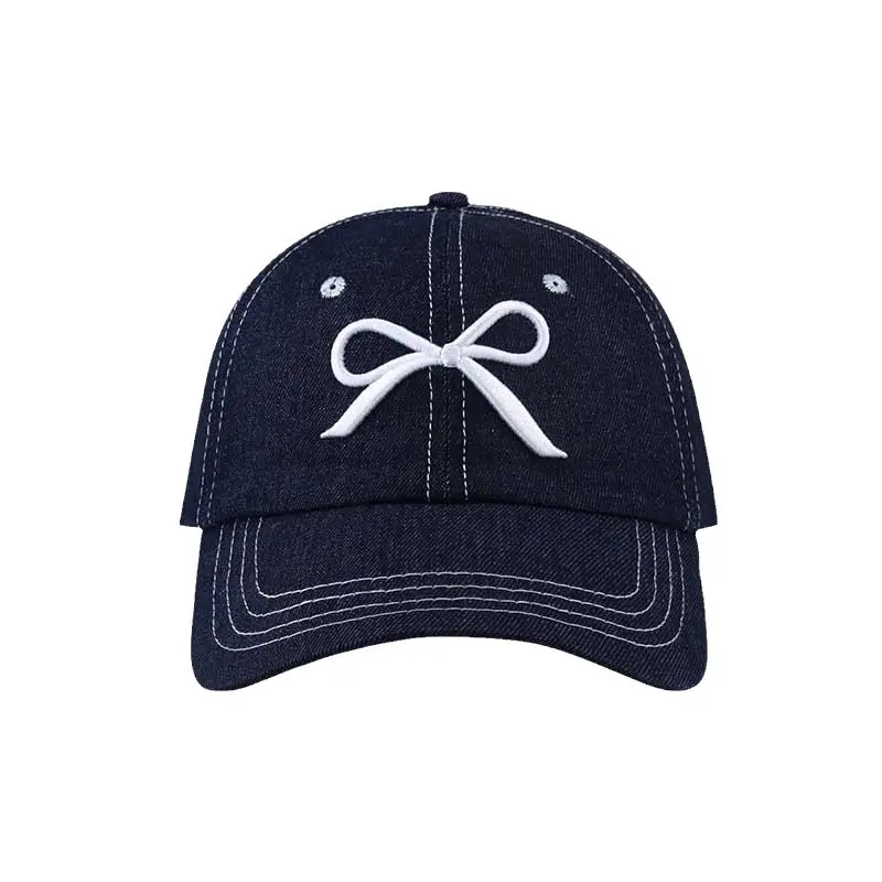 Women's Black Bow Cap with UV Sunglasses - Image 10